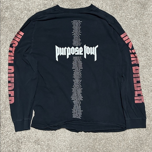 Justin Bieber 2017 Offical Purpose Tour Merch - Picture 2 of 4